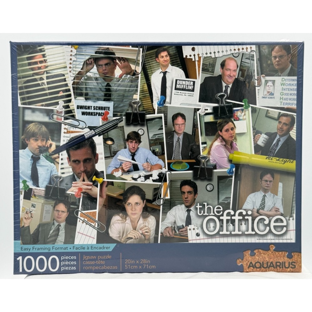 The Office 1000 Piece Jigsaw Puzzle 20" x 28" - NEW In Packaging - Aquarius